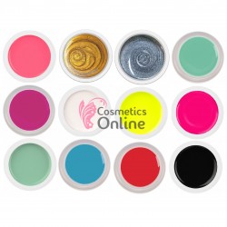 Geluri UV/LED colorate VIKY NAIL Painting Gel de 8 ml, 12 bucati 